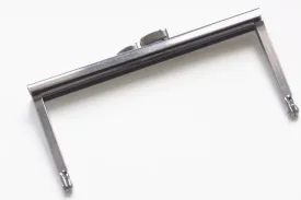 12.5cm (5") Retro Gunmetal Black Purse Frame Glue In Style Open Channel 12.5cm x 6cm