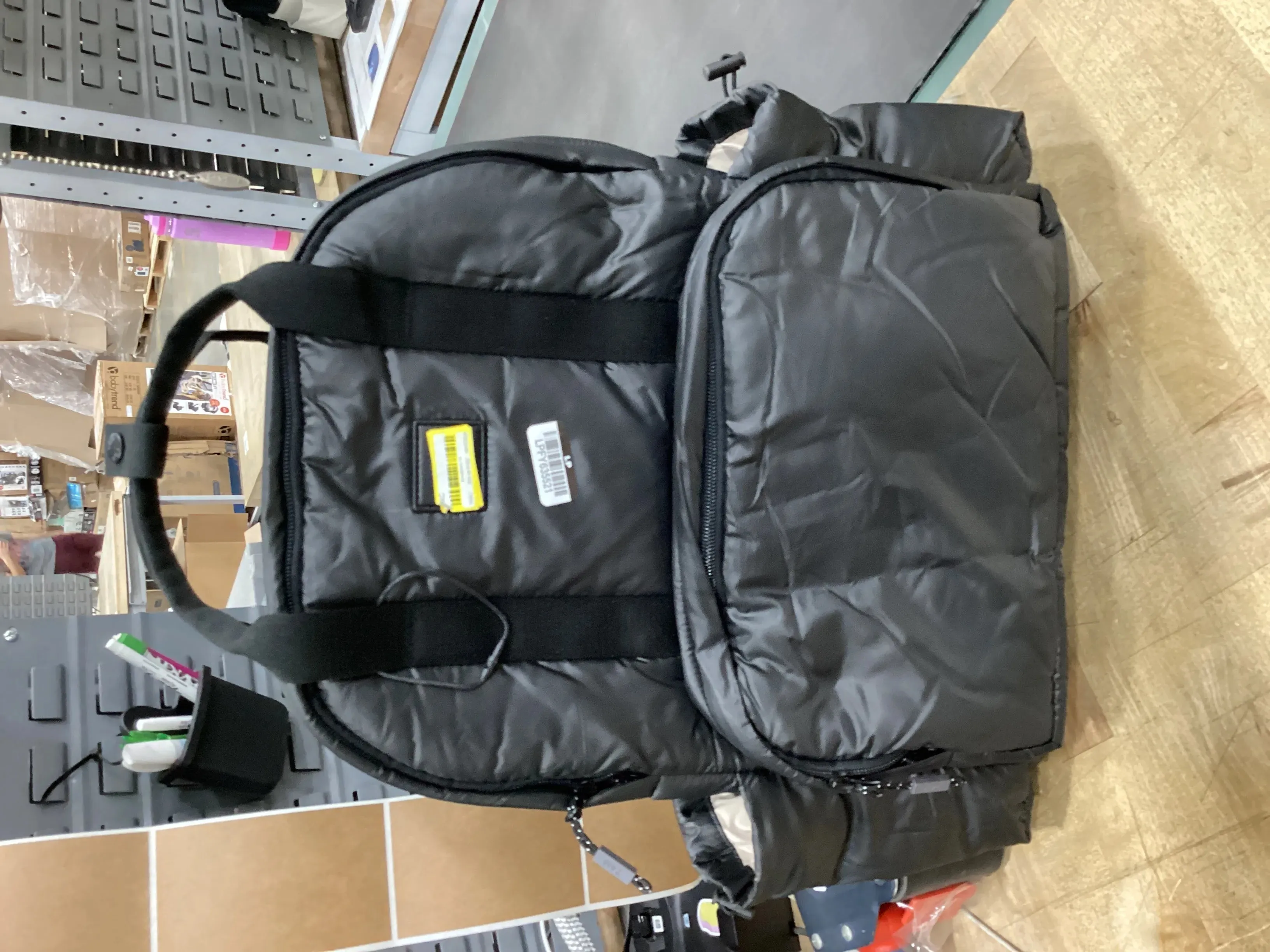 7am Enfant Diaper Bag Backpack with Portable Changing Pad - Water Resistant Shell - Black