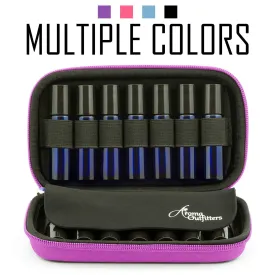 Aroma Outfitters Essential Oil Carrying Case. Premium Storage Protection & Organizer for Roller Bottles. Carry Case Protects up to 14 Roller Balls and Sample Drams - Perfect for Travel (Pink) pink