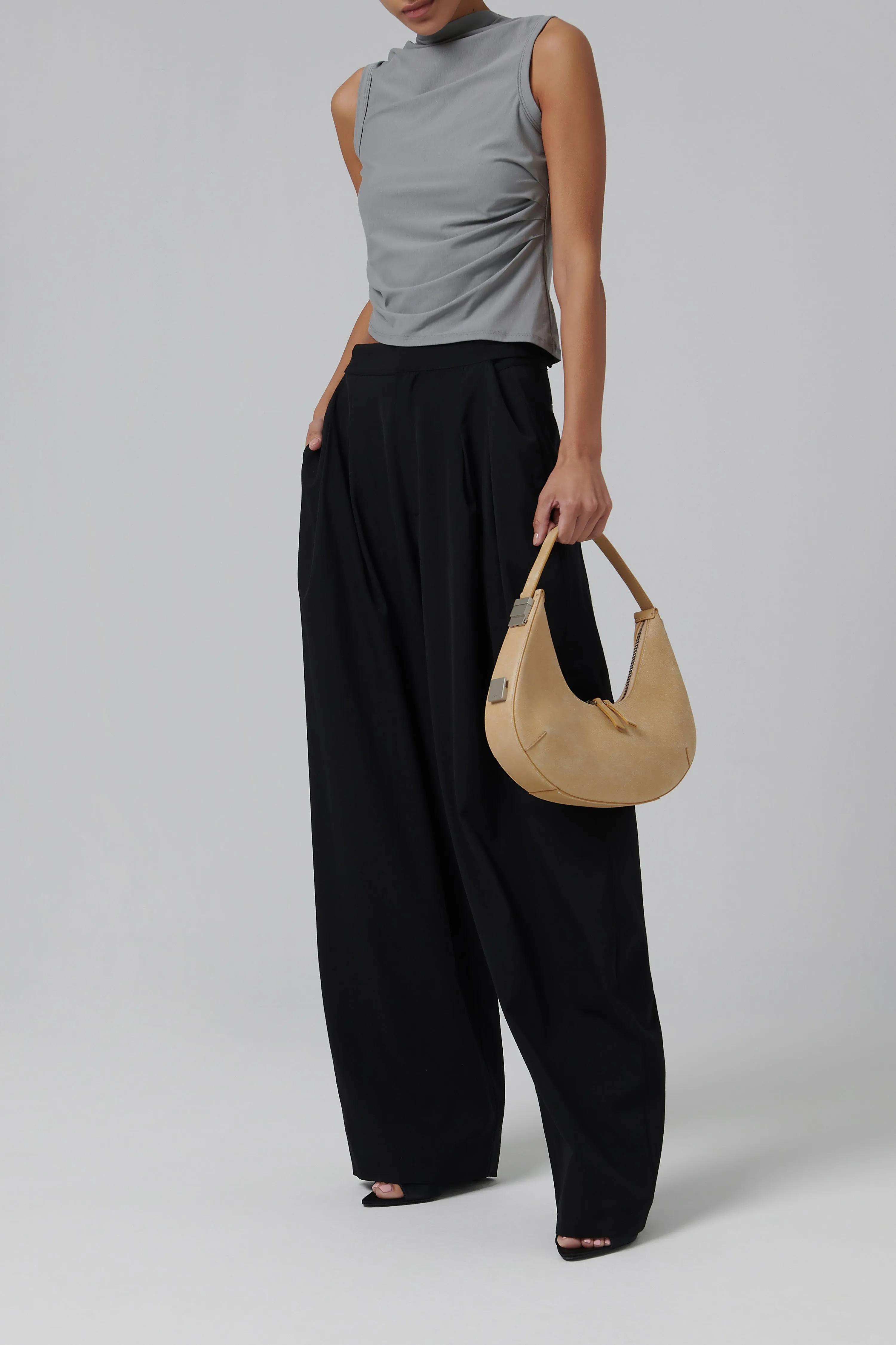 Beige Toni Hobo Bag