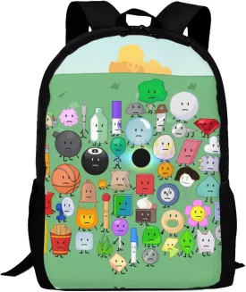 Bfdi-Battle for Dream-Island Backpack,3d Print Laptop Backpack Lightweight Casual Daypack Bookbag 16.5 In, 17 Inch