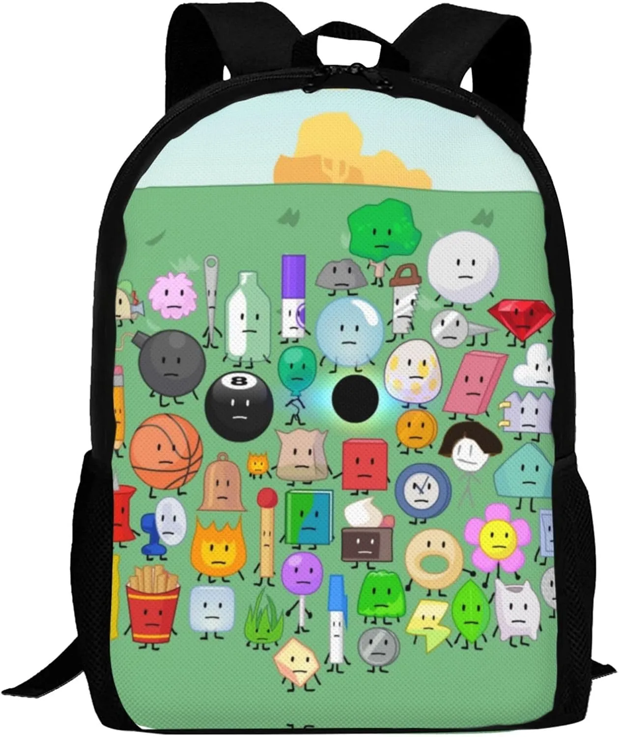 Bfdi-Battle for Dream-Island Backpack,3d Print Laptop Backpack Lightweight Casual Daypack Bookbag 16.5 In, 17 Inch