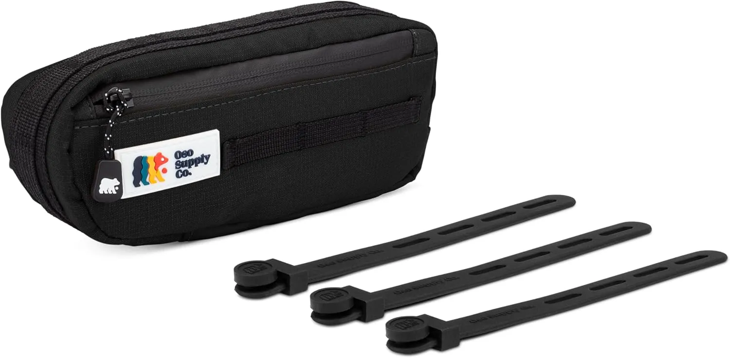 Bike Frame Bag  Waterproof Zippers and Water-Resistant Fabric, Dual Storage Compartments, Adjustable Straps  Fits All Frame Sizes, Perfect for Cycling, Commuting, and Adventure Rides (Black)