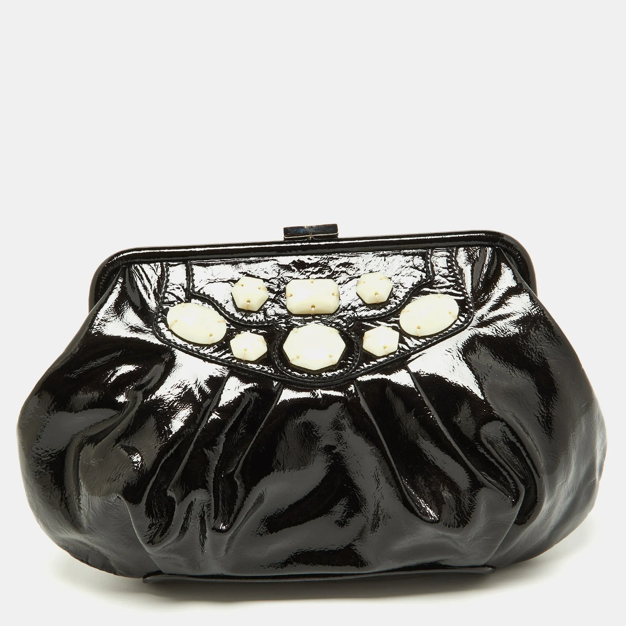 Black Patent Leather Clutch