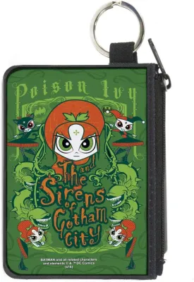 Buckle-Down Buckle-Down Zip Wallet Poison Ivy Large Accessory, Poison Ivy, 8" x 5"