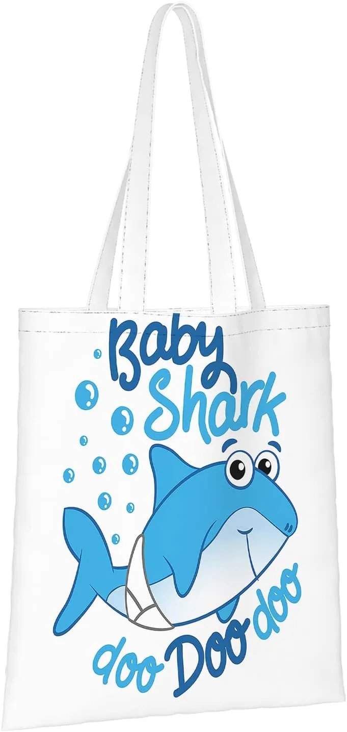 Canvas Tote BagKangaroo Art Watercolor Splash Reusable Large Shopping Shoulder Tote Bag For Women
