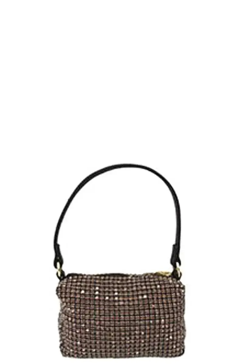 Fashion Chic Rhinestone Handle Clutch Bag