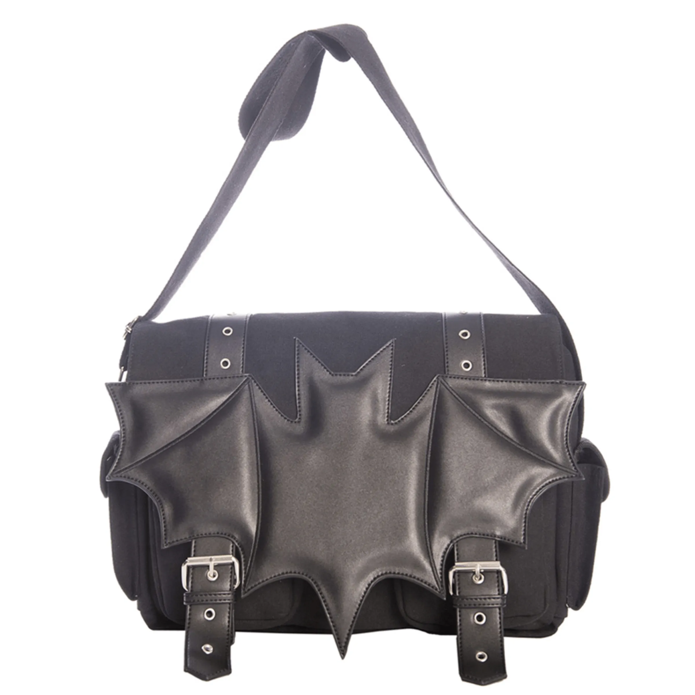 Gothic Ritual Bat Messenger Bag