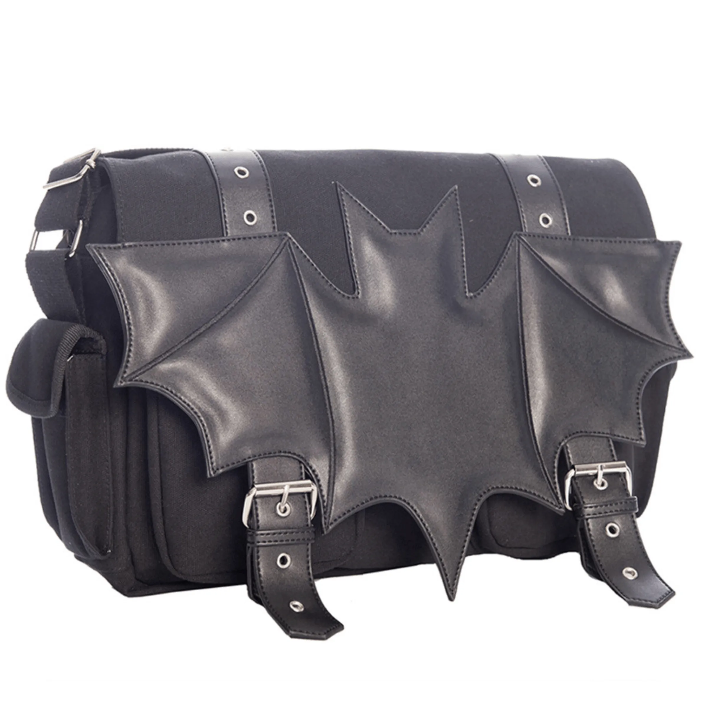 Gothic Ritual Bat Messenger Bag