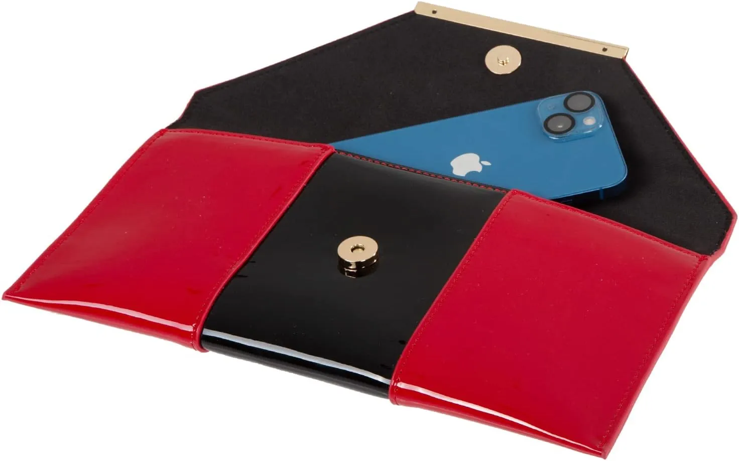 JNB Faux Patent Leather Envelope Candy Clutch