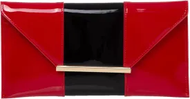 JNB Faux Patent Leather Envelope Candy Clutch