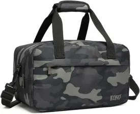 Kono Travel Duffel - 14L Under Seat Carry-On Sports Tote Gym Weekender Overnight Bag - 13.78"x7.87"x7.87" Camo
