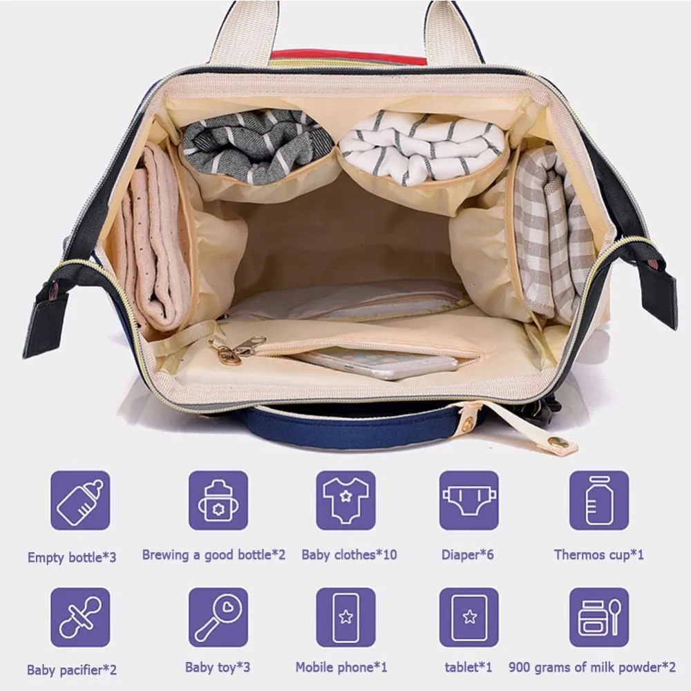 Large Capacity Travel Maternity Diaper Baby Bag