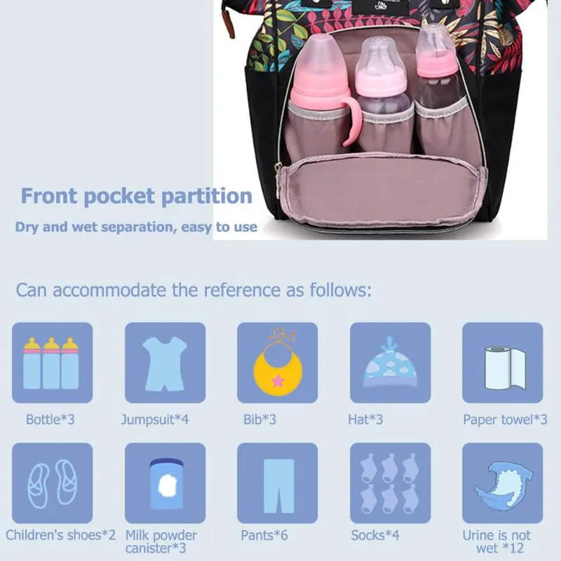 Large Capacity Travel Maternity Diaper Baby Bag