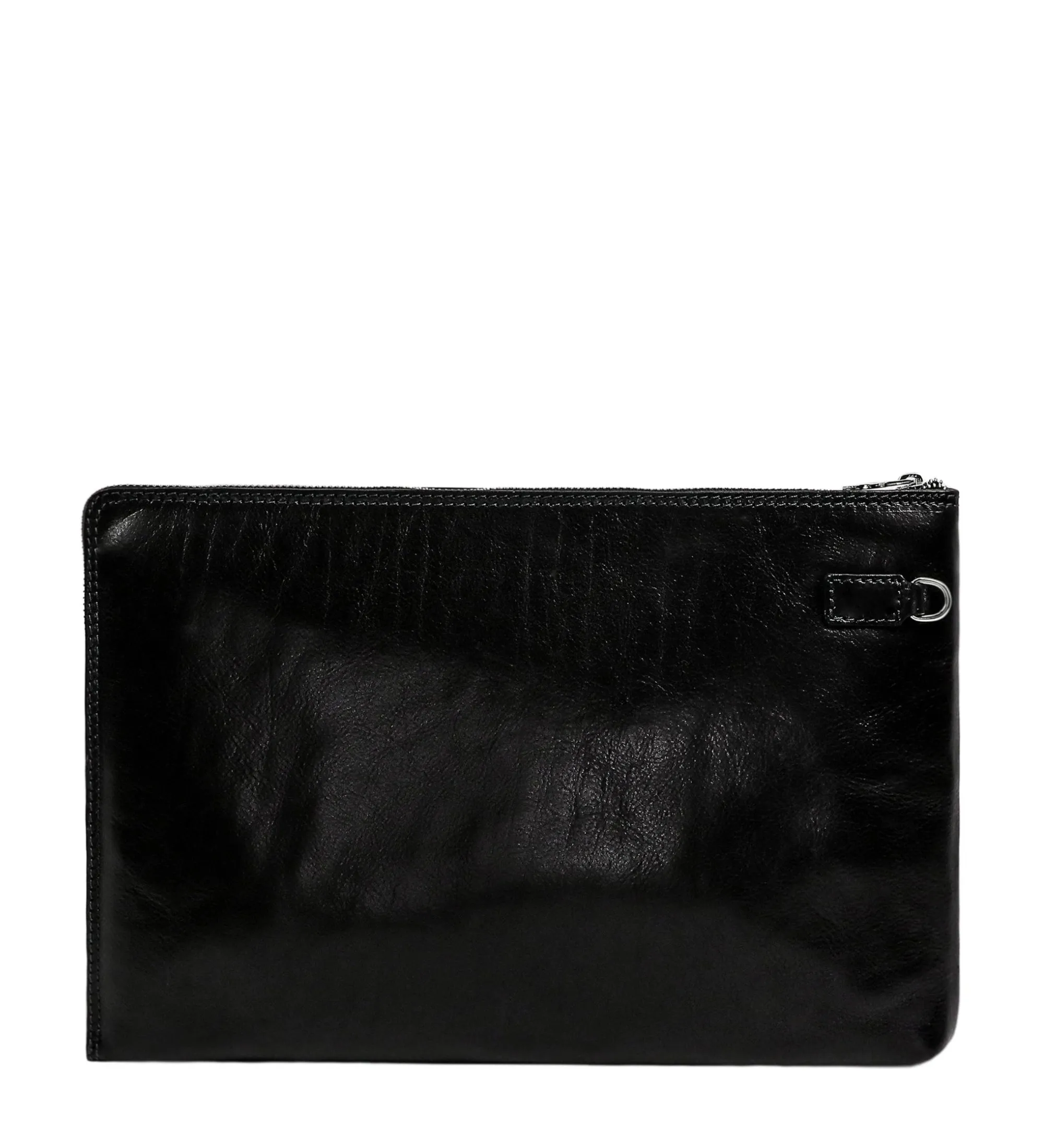 Large Leather Mens Clutch Purse - The Brothers Karamazov