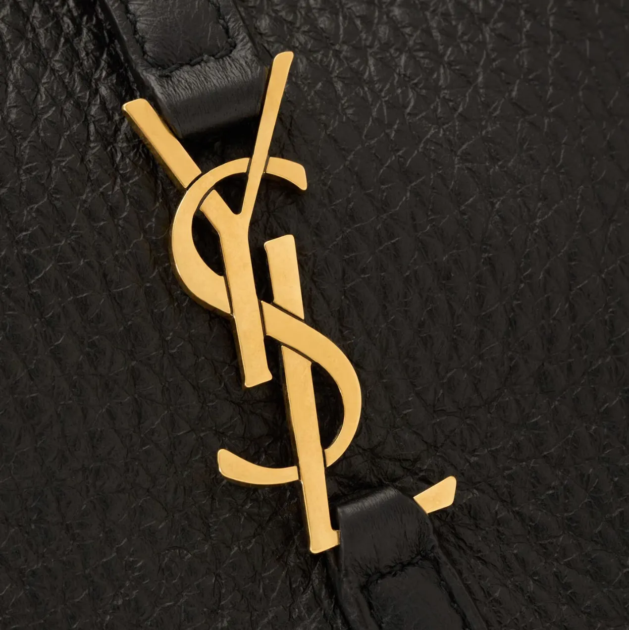LE 5 À 7 SUPPLE LARGE IN CALFSKIN LEATHER - BLACK