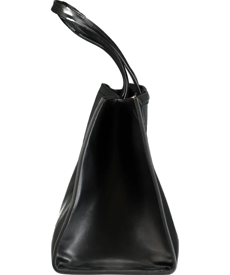 liviana conti BlackVegan Leather Maxi Tote Bag