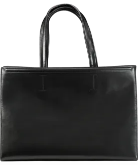 liviana conti BlackVegan Leather Maxi Tote Bag