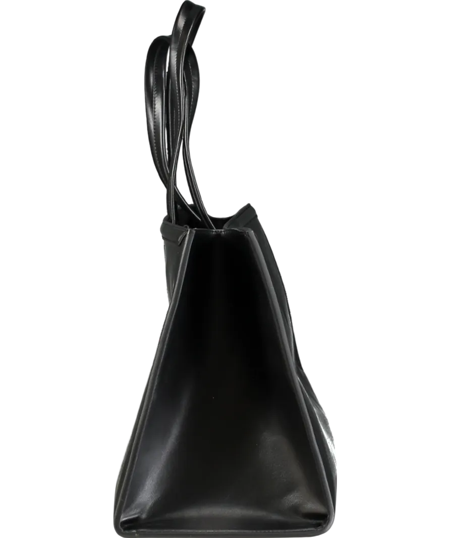 liviana conti BlackVegan Leather Maxi Tote Bag