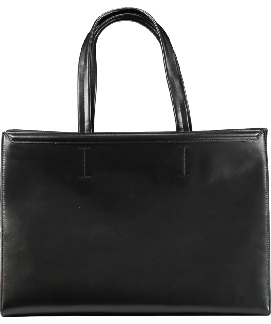 liviana conti BlackVegan Leather Maxi Tote Bag