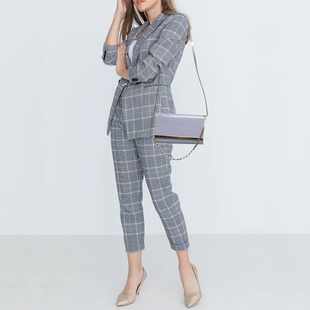 Louis Vuitton Lilac Monogram Vernis Ana Clutch Bag