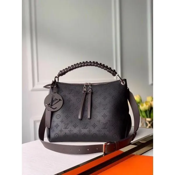 Mahina Perforated Calfskin Beaubourg Hobo Mm Bag M56073 Black 2020 Collection