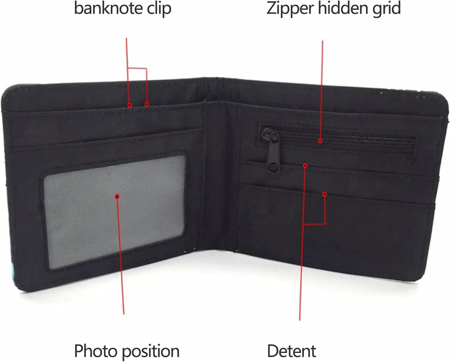 My Hero Academia Wallet Can Accommodate Credit Cards Cash Burable Clutch Anime Wallet for Women Men, 1, Minimalist Elegant Anime