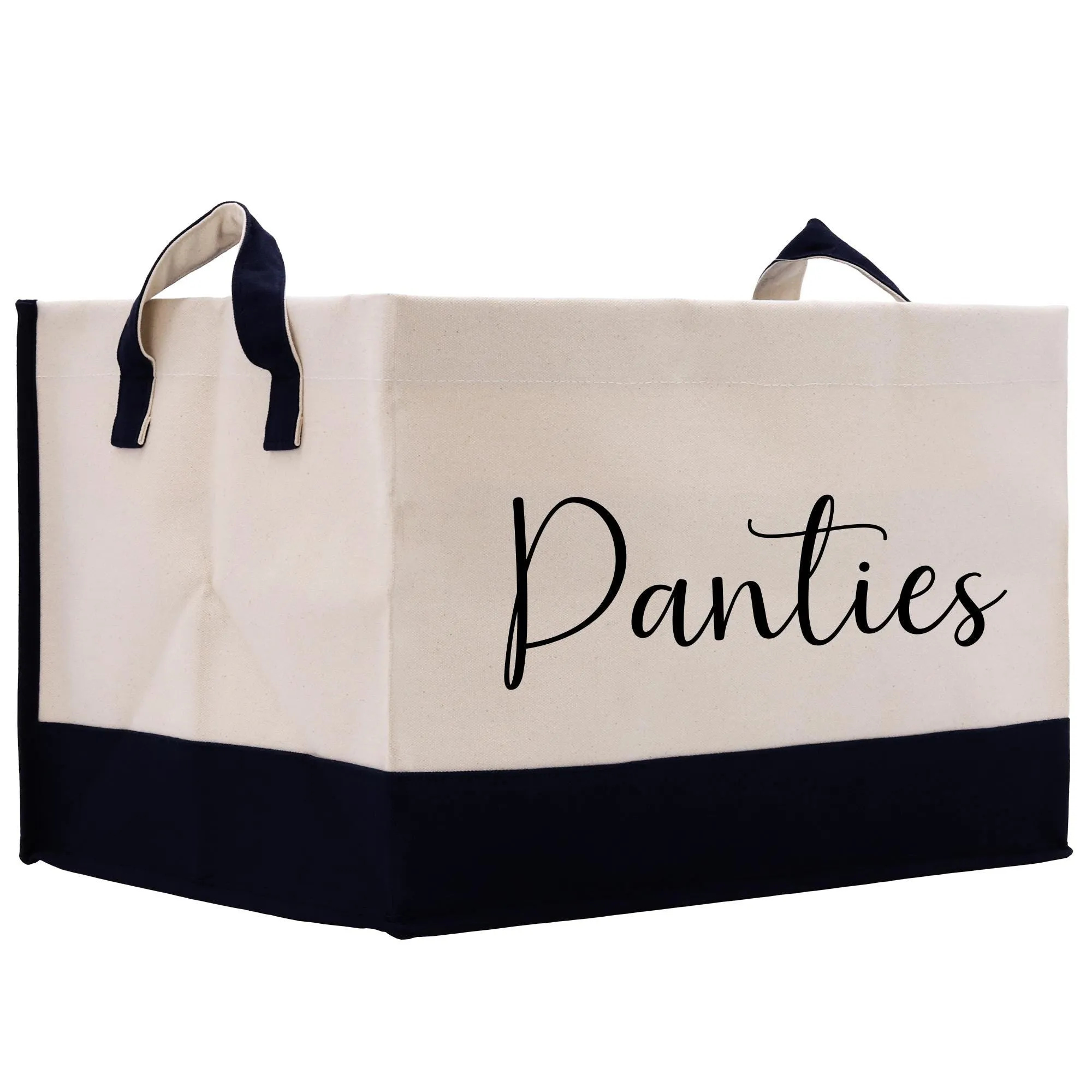 Personalized Storage Canvas Basket Panties Nursery Storage Towel Storage Cloth Storage Storage Bin Storage Tubs Mudroom Storage (PSB1005)