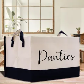 Personalized Storage Canvas Basket Panties Nursery Storage Towel Storage Cloth Storage Storage Bin Storage Tubs Mudroom Storage (PSB1005)