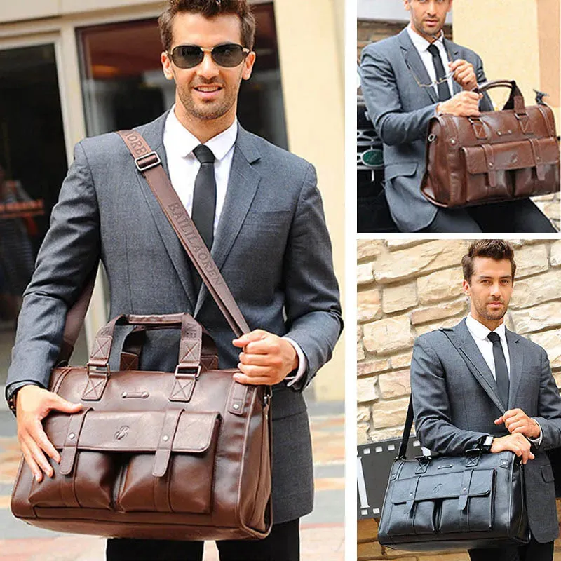 Premium Quality Vintage Leather Business Briefcase