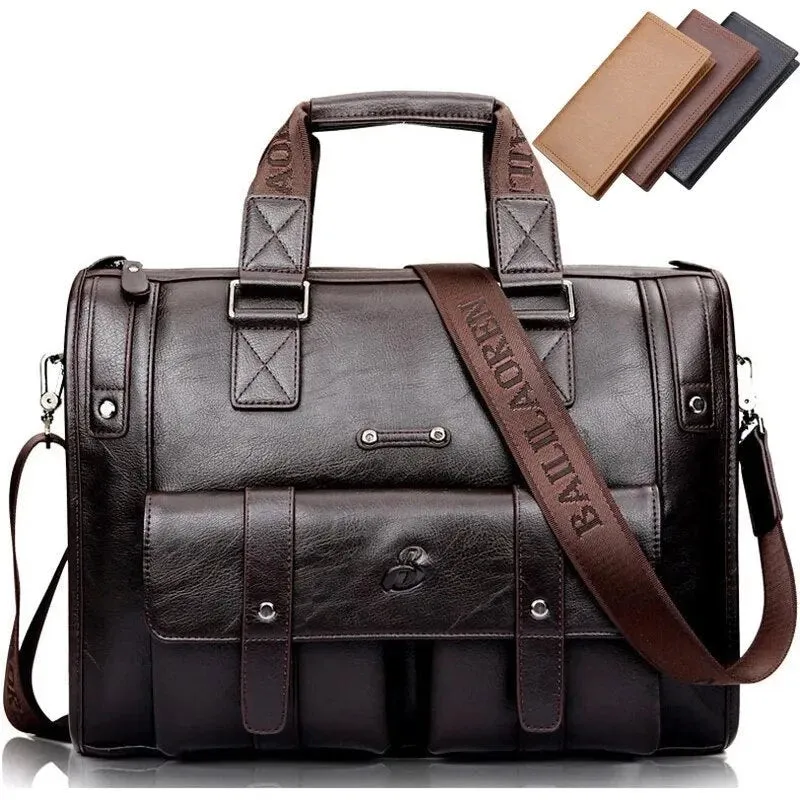 Premium Quality Vintage Leather Business Briefcase