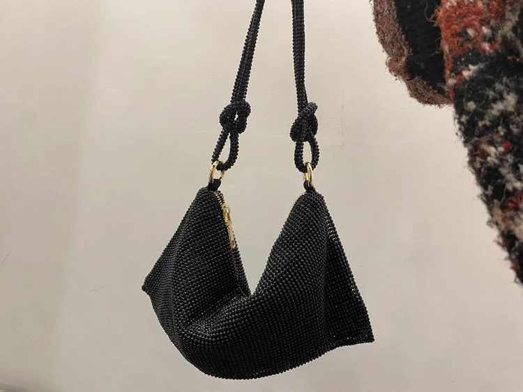 Rhinestone Purses for Women Chic Sparkly Evening large Diamond Hobo Bag