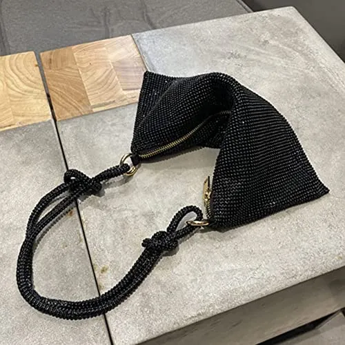 Rhinestone Purses for Women Chic Sparkly Evening large Diamond Hobo Bag