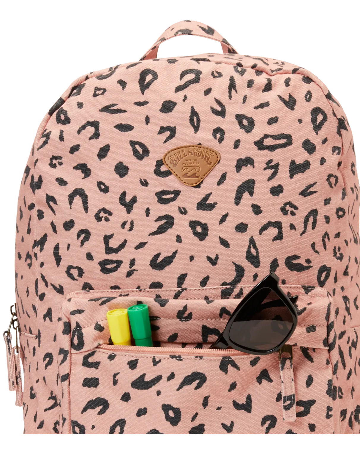 Schools Out Canvas Backpack in Dusty Peach