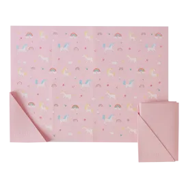 Silicone Placemat Unicorn Bubblegum Pink