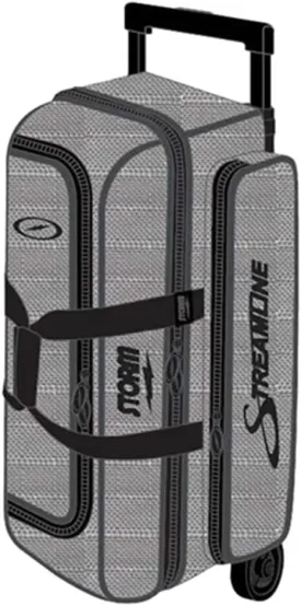 Storm Streamline 3 Ball Roller Bowling Bag- Silver/Black