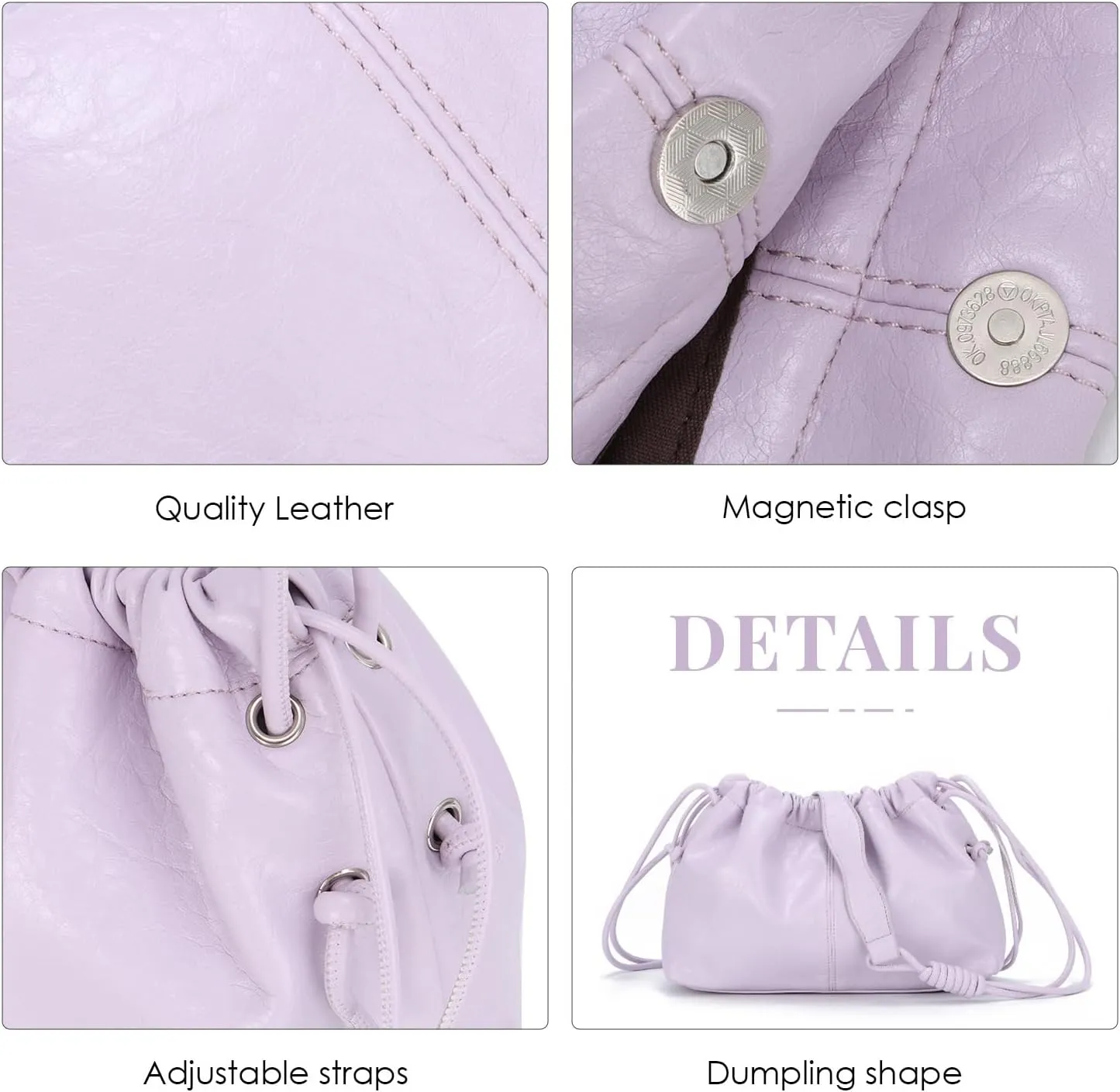 SUKUTU Cloud Clutch Purses Trendy Dumpling Shoulder Bag for Women Hobo Bag Leather Handbag