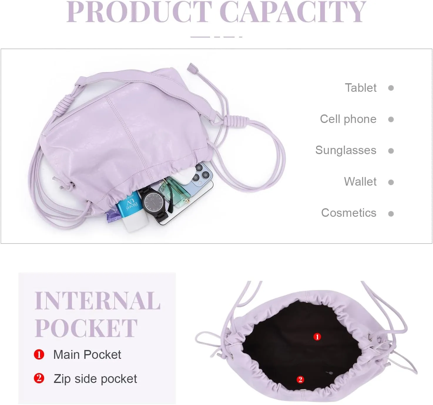 SUKUTU Cloud Clutch Purses Trendy Dumpling Shoulder Bag for Women Hobo Bag Leather Handbag
