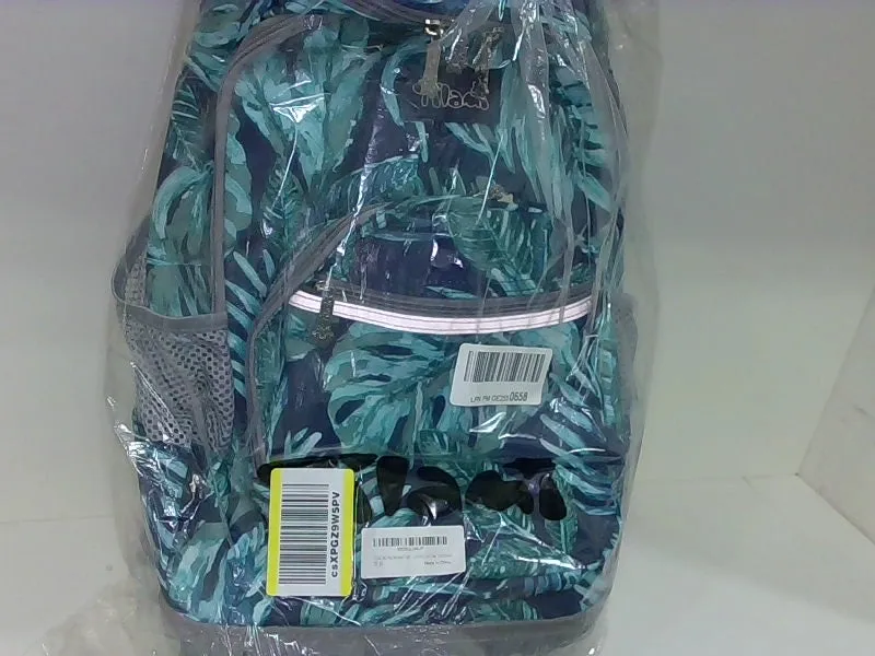 Tilami Rolling Backpack with Leaf Print