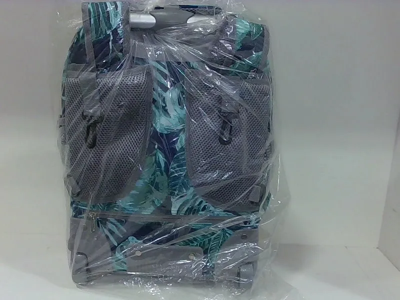 Tilami Rolling Backpack with Leaf Print