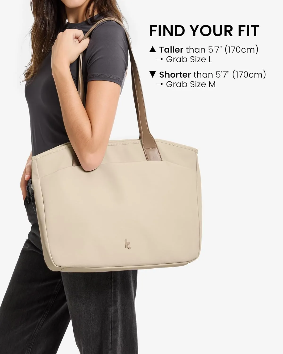 tomtoc Laptop Tote Bag for Women, 15-16 Inch Laptop Work Bag with Device Compartment for MacBook, 12.5L Medium Capacity Office Computer Shoulder Bag Briefcase for Business Travel College Teacher