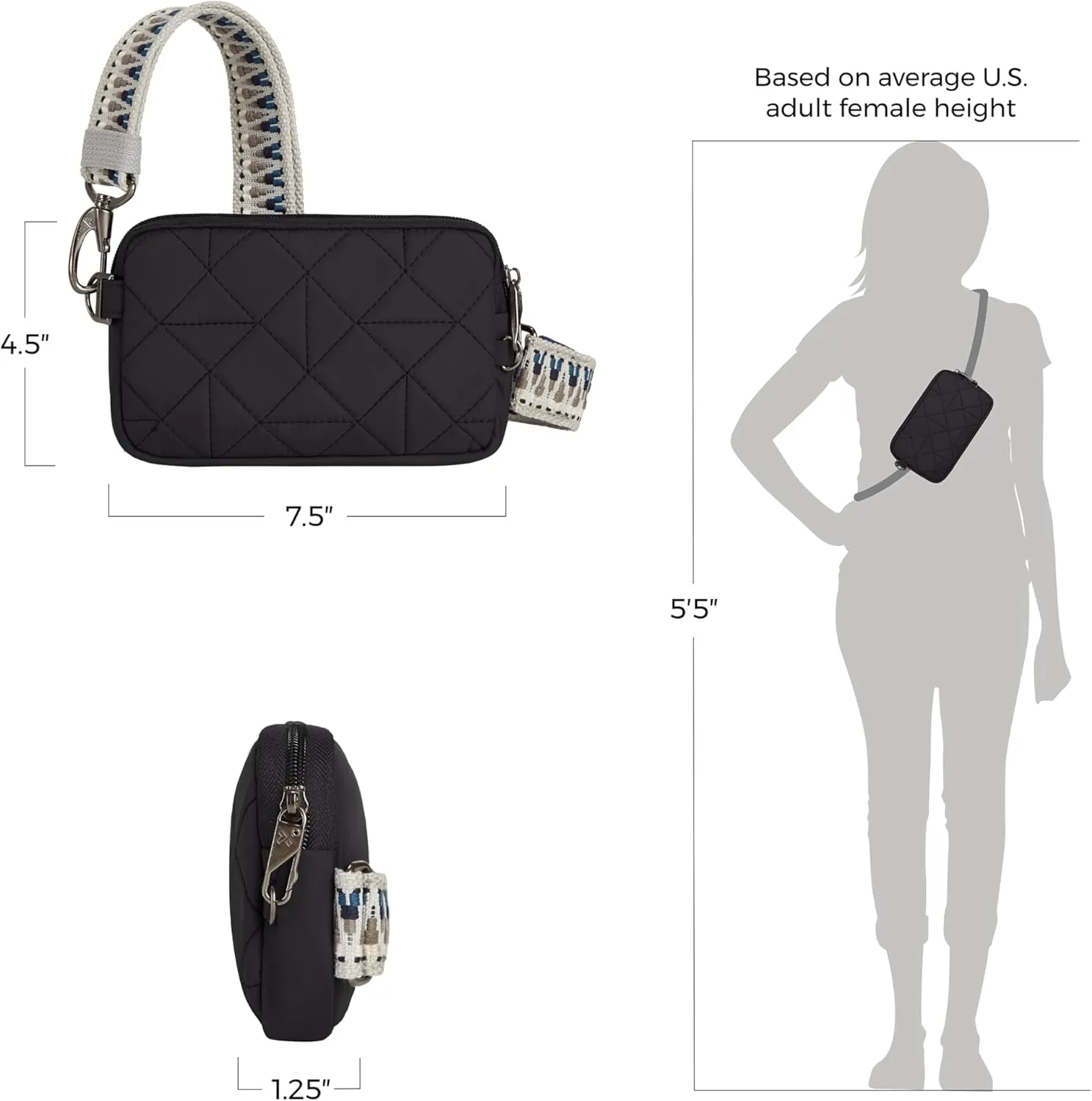 Travelon Anti-Theft Boho Phone Sling