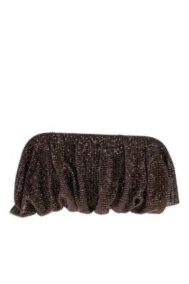 Venus La Grande Chocolate Rhinestone Clutch
