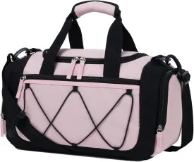 Vorspack Gym Bag for Women - 15 Inches Small Duffle Bag for Travel Lightweight Duffel Bag Personal Item Travel Bag Weekender Bag for Travel Sports Gym - Pink