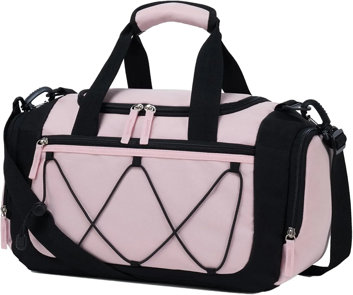 Vorspack Gym Bag for Women - 15 Inches Small Duffle Bag for Travel Lightweight Duffel Bag Personal Item Travel Bag Weekender Bag for Travel Sports Gym - Pink