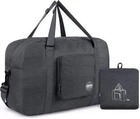 WANDF For Spirit Airlines Personal Item Bag 18x14x8 Foldable Travel Duffel Carry on Weekender Overnight for Women Men