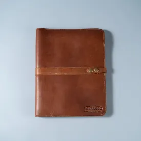 Your Logo   Our Leather - The Vanderbilt 2.0 Fine Leather Portfolio Padfolio - Custom Logo   Corporate Gifting