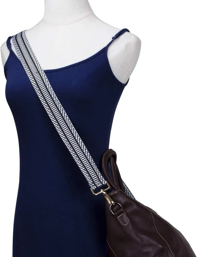 ZANQANO Purse Strap Replacement Crossbody Bag Women Wide Adjustable Jacquard Woven Handbag Straps